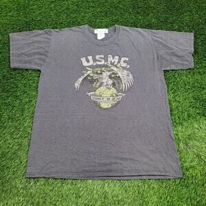Vintage USMC Marine Shirt 2XL 26x31 Semper-Fi Y2K